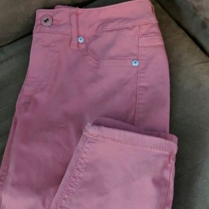 Bubble gum pink jeggings short length